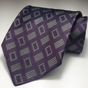 Equestrian Firenze purple and grey silk tie
